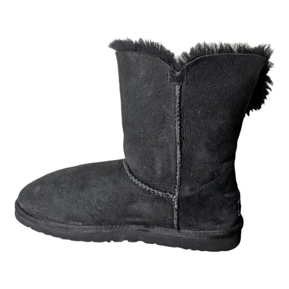 UGG Bailey Button 'Black' Winter Boot Size 9